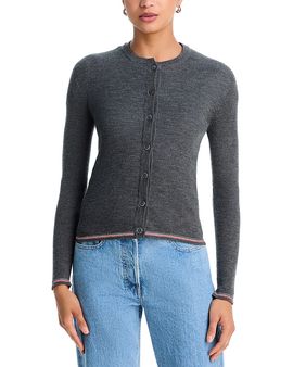 Thom Browne Thom Browne Ribbed Striped Edge Cardigan