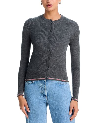 Thom Browne Thom Browne Ribbed Striped Edge Cardigan