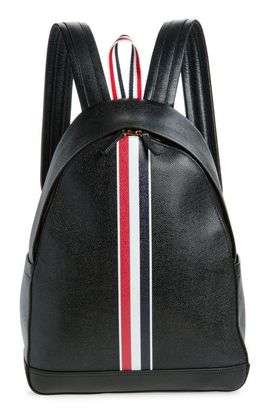 Thom Browne Thom Browne RWB Stripe Pebbled Leather Backpack