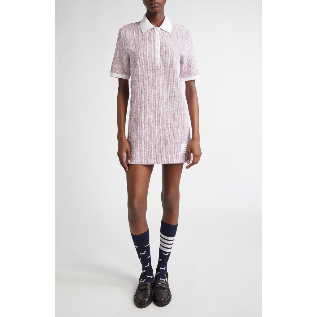 Thom Browne Thom Browne RWB Tweed Polo Dress