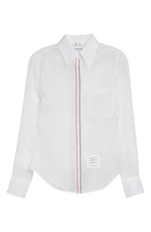 Thom Browne Thom Browne Silk Organza Button-Up Shirt
