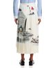 Thom Browne Thom Browne Silk Pleated Midi Skirt - 3