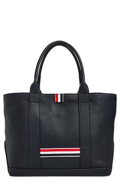 Thom Browne Thom Browne Small Tool Pebbled Leather Tote