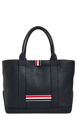Thom Browne Thom Browne Small Tool Pebbled Leather Tote