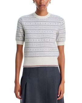 Thom Browne Thom Browne Snowflake Fairisle Float Jacquard Tee