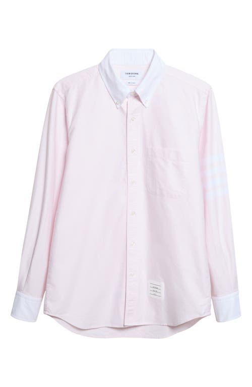 Thom Browne Thom Browne Straight Fit Cotton Button-Down Shirt