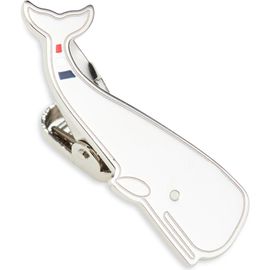 Thom Browne Thom Browne Whale Sterling Silver & Enamel Tie Clip 