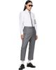 Thom Browne Thom Browne White 4-Bar Unraveling Cable Stitch Shirt - 5