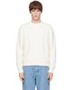 Thom Browne Thom Browne White CB Stripe Wool Fleece Sweater - 1