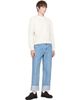 Thom Browne Thom Browne White CB Stripe Wool Fleece Sweater - 4