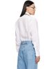 Thom Browne Thom Browne White Linen 4-Bar Shirt - 3