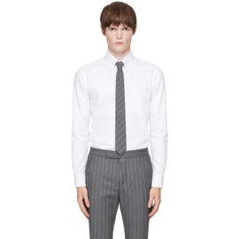 Thom Browne Thom Browne White Oxford Grosgrain Placket Shirt