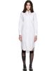Thom Browne Thom Browne White Oxford Grosgrain Placket Shirt Dress - 1