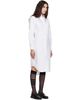 Thom Browne Thom Browne White Oxford Grosgrain Placket Shirt Dress - 2