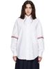 Thom Browne Thom Browne White Oxford Supersized Armbands Shirt - 1
