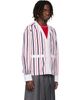Thom Browne Thom Browne White Repp Stripe Poplin Shirt Cardigan - 2