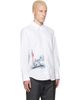 Thom Browne Thom Browne White Scenic Sailboat & Shark Oxford Shirt - 2