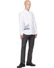 Thom Browne Thom Browne White Scenic Sailboat & Shark Oxford Shirt - 4