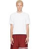 Thom Browne Thom Browne White Short Sleeve Rib Cuff Cotton Waffle T-shirt - 1