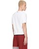 Thom Browne Thom Browne White Short Sleeve Rib Cuff Cotton Waffle T-shirt - 3