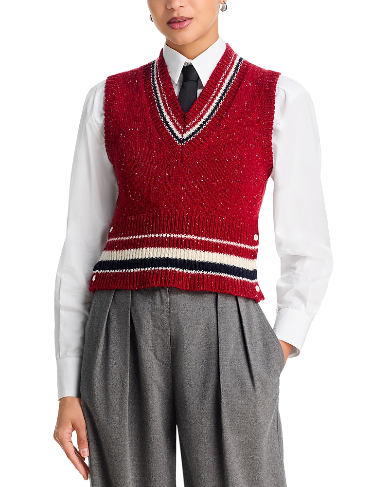 Thom Browne Thom Browne Wool Blend Sleeveless Sweater