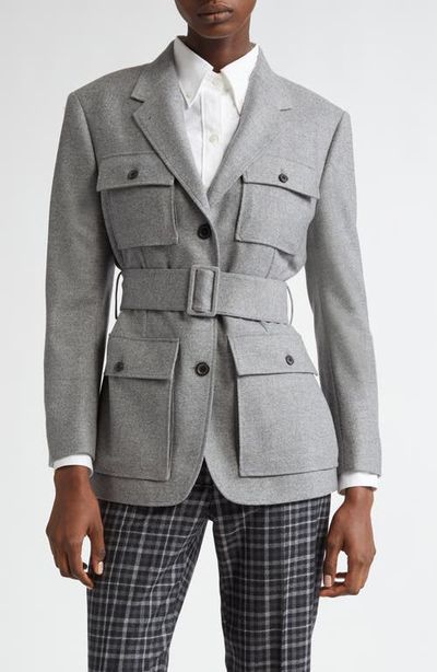 Thom Browne Thom Browne Wool Flannel Safari Jacket