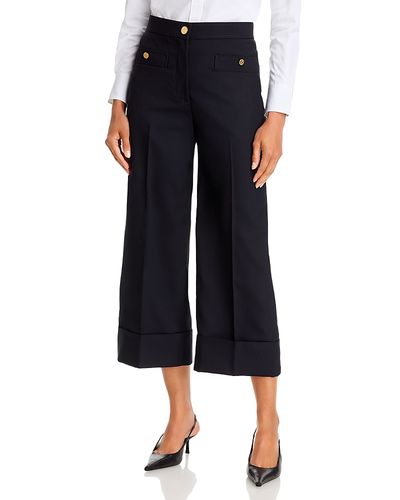 Thom Browne Thom Browne Wool Wide Leg Crop Pants