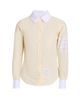 Thom Browne Women's 4-Bar Long-Sleeve Peter Pan Oxford Shirt - 7
