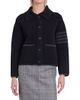 Thom Browne Women's 4-Bar Stripe Cotton Pique Hybrid Polo Jacket - 3