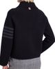 Thom Browne Women's 4-Bar Stripe Cotton Pique Hybrid Polo Jacket - 6