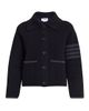 Thom Browne Women's 4-Bar Stripe Cotton Pique Hybrid Polo Jacket - 7