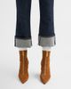 Thom Browne Women's 90MM Wingtip Suede Booties - 2