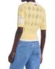 Thom Browne Women's Argyle Pointelle Knit Short-Sleeve Cardigan - 5