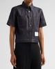 Thom Browne Women's Cotton-Denim Button-Down Shirt - 4