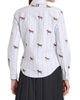 Thom Browne Women's Horse Striped Cotton Shirt - 5