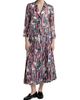 Thom Browne Women's Pleated Printed Silk Twill Midi-Skirt - 2