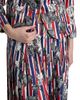 Thom Browne Women's Pleated Printed Silk Twill Midi-Skirt - 6