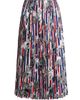 Thom Browne Women's Pleated Printed Silk Twill Midi-Skirt - 8