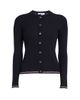 Thom Browne Women's RWB Rib-Stitch Wool Cardigan - 7