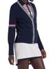 Thom Browne Women's Sailboat Jacquard V-Neck Cardigan - 4