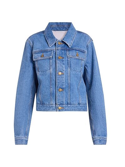 Thom Browne Women's Shrunken-Fit Denim Jacket
