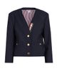 Thom Browne Women's V-Neck Wool Cardigan Jacket - 1