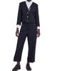 Thom Browne Women's V-Neck Wool Cardigan Jacket - 2