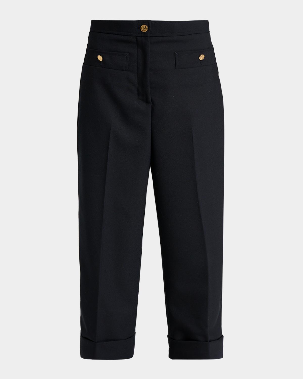 Thom Browne Wool Cardigan-Style Pocket Trousers