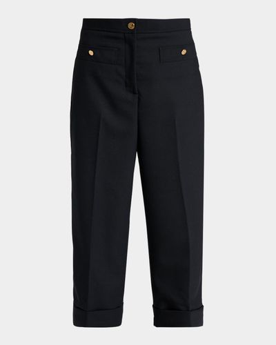 Thom Browne Wool Cardigan-Style Pocket Trousers