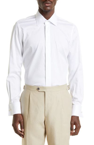 Thom Sweeney Thom Sweeney Cotton & Lyocell Dress Shirt
