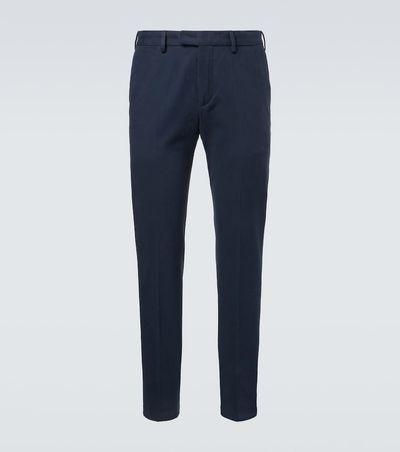 Thom Sweeney Thom Sweeney Cotton twill slim pants