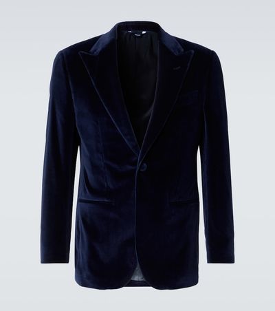 Thom Sweeney Thom Sweeney Cotton velvet tuxedo jacket
