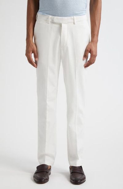 Thom Sweeney Thom Sweeney Flat Front Cotton Chinos