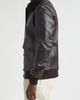 Thom Sweeney Thom Sweeney Leather Bomber Jacket with Genuine Shearling Collar - 3